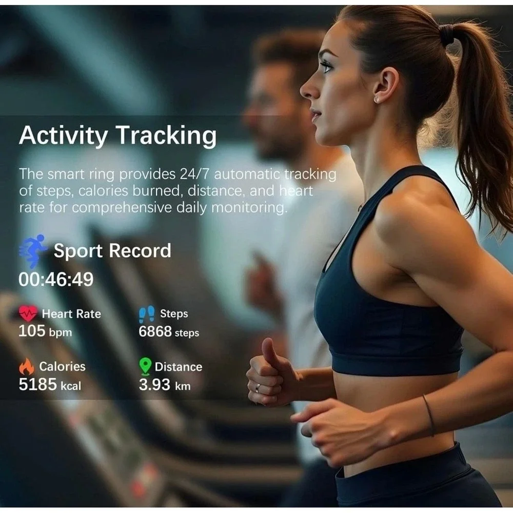JRing‎ Health and Fitness Tracker Smart Ring - Heart Rate & Sleep Monitor